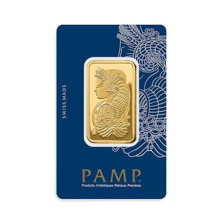 A 1 oz 24k gold bullion bar