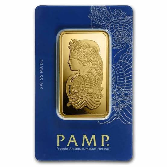 A 100 g 24k gold bullion bar