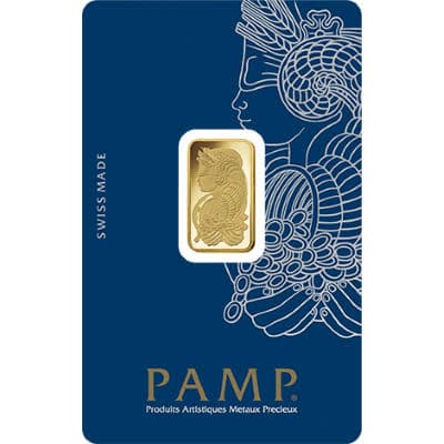 A 5 g 24k gold bullion bar